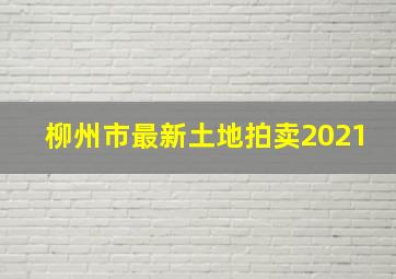 柳州市最新土地拍卖2021