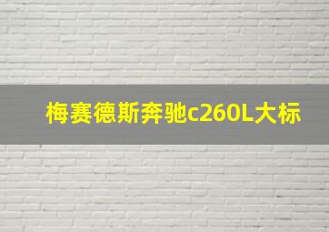 梅赛德斯奔驰c260L大标