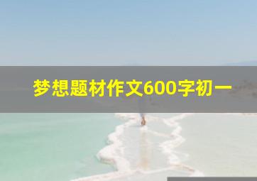 梦想题材作文600字初一