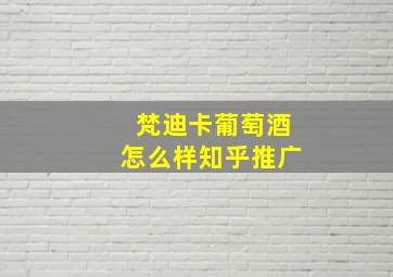 梵迪卡葡萄酒怎么样知乎推广