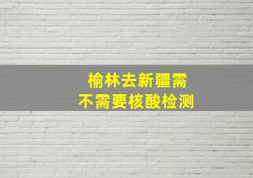 榆林去新疆需不需要核酸检测