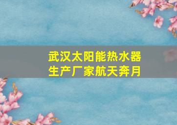 武汉太阳能热水器生产厂家航天奔月