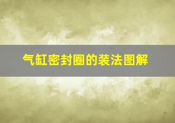 气缸密封圈的装法图解