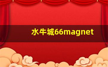 水牛城66magnet