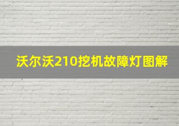 沃尔沃210挖机故障灯图解