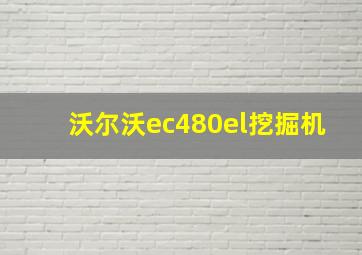 沃尔沃ec480el挖掘机