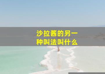 沙拉酱的另一种叫法叫什么