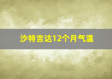 沙特吉达12个月气温