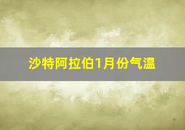 沙特阿拉伯1月份气温