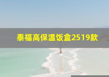 泰福高保温饭盒2519款