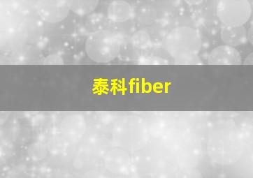 泰科fiber