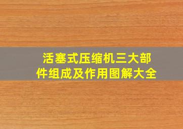 活塞式压缩机三大部件组成及作用图解大全