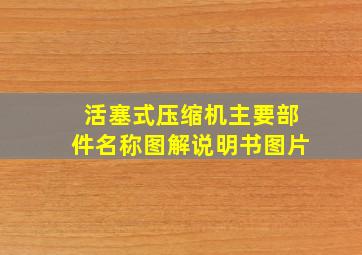 活塞式压缩机主要部件名称图解说明书图片