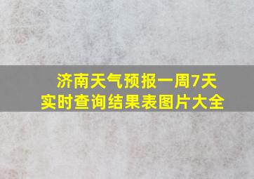 济南天气预报一周7天实时查询结果表图片大全