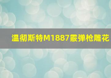 温彻斯特M1887霰弹枪雕花