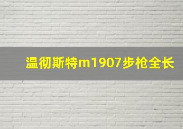 温彻斯特m1907步枪全长