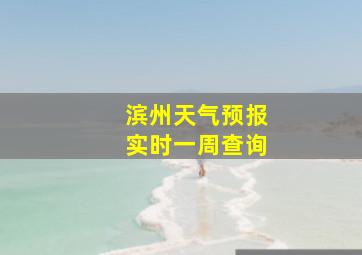 滨州天气预报实时一周查询