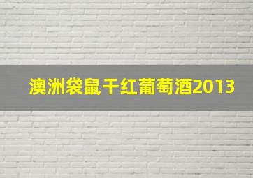 澳洲袋鼠干红葡萄酒2013