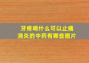 牙疼喝什么可以止痛消炎的中药有哪些图片