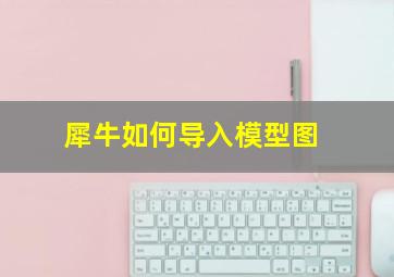 犀牛如何导入模型图