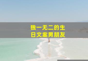 独一无二的生日文案男朋友