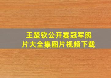 王楚钦公开赛冠军照片大全集图片视频下载