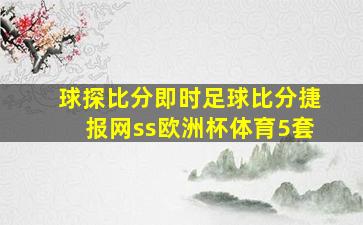 球探比分即时足球比分捷报网ss欧洲杯体育5套