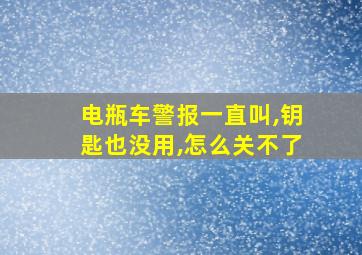 电瓶车警报一直叫,钥匙也没用,怎么关不了