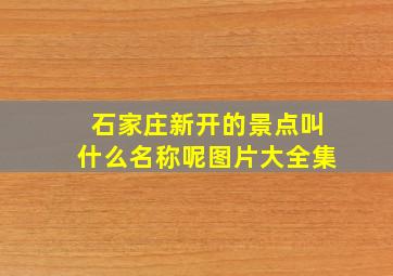 石家庄新开的景点叫什么名称呢图片大全集