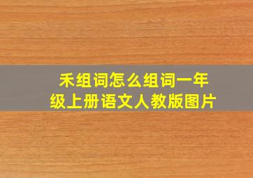 禾组词怎么组词一年级上册语文人教版图片