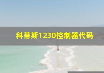 科蒂斯1230控制器代码