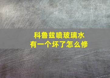 科鲁兹喷玻璃水有一个坏了怎么修