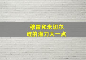 穆雷和米切尔谁的潜力大一点