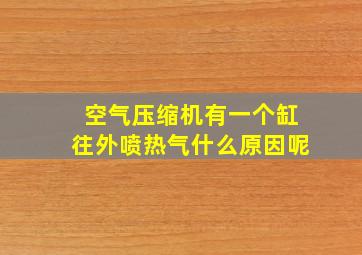 空气压缩机有一个缸往外喷热气什么原因呢