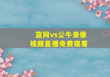 篮网vs公牛录像视频直播免费观看