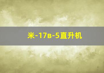 米-17в-5直升机