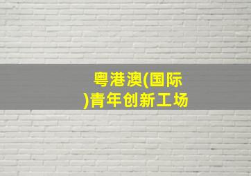 粤港澳(国际)青年创新工场