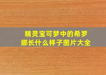 精灵宝可梦中的希罗娜长什么样子图片大全