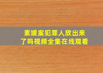 素媛案犯罪人放出来了吗视频全集在线观看