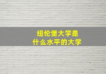 纽伦堡大学是什么水平的大学