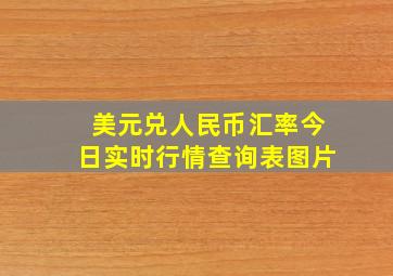 美元兑人民币汇率今日实时行情查询表图片