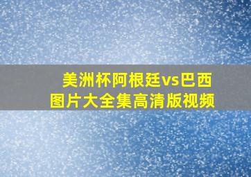 美洲杯阿根廷vs巴西图片大全集高清版视频