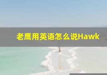 老鹰用英语怎么说Hawk