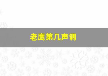 老鹰第几声调