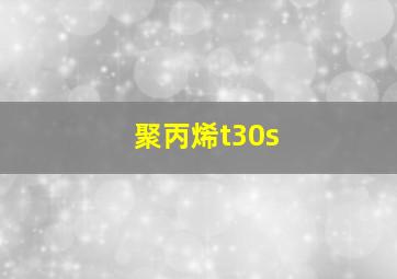 聚丙烯t30s