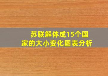 苏联解体成15个国家的大小变化图表分析