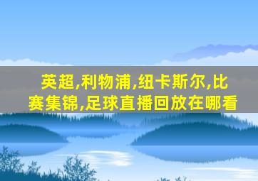 英超,利物浦,纽卡斯尔,比赛集锦,足球直播回放在哪看