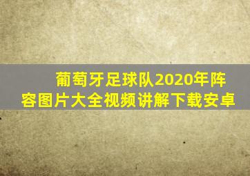 葡萄牙足球队2020年阵容图片大全视频讲解下载安卓