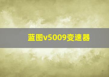 蓝图v5009变速器