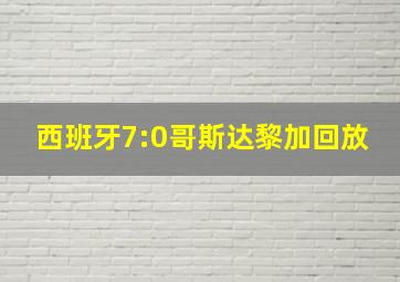 西班牙7:0哥斯达黎加回放